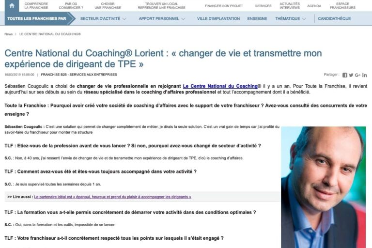 Sébastien Cougoulic Lorient changer de vie